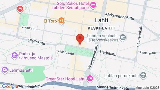 Apartments for rent i Lahti - kort over placeringen
