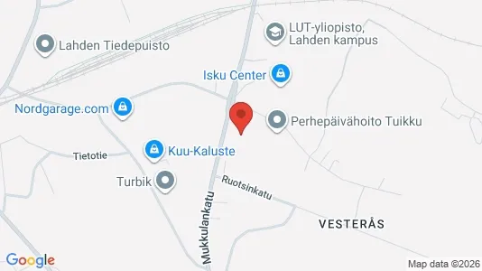 Apartments for rent i Lahti - kort over placeringen