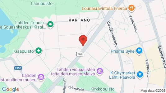Apartments for rent i Lahti - kort over placeringen