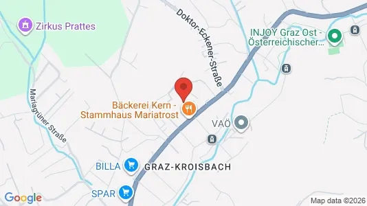 Apartments for rent i Graz - kort over placeringen