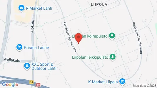 Apartments for rent i Lahti - kort over placeringen
