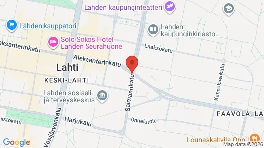 Apartments for rent i Lahti - kort over placeringen