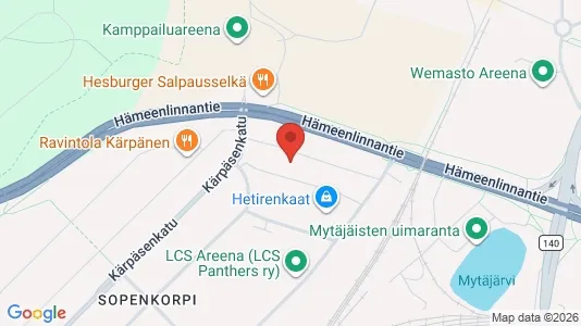Apartments for rent i Lahti - kort over placeringen
