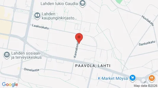 Apartments for rent i Lahti - kort over placeringen