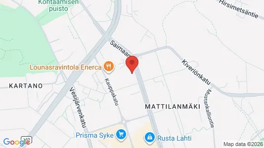 Apartments for rent i Lahti - kort over placeringen