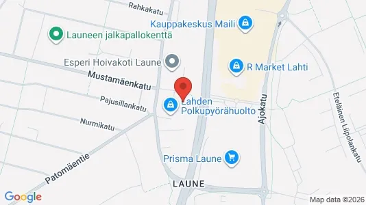 Apartments for rent i Lahti - kort over placeringen