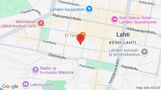 Apartments for rent i Lahti - kort over placeringen