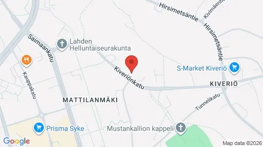 Apartments for rent i Lahti - kort over placeringen