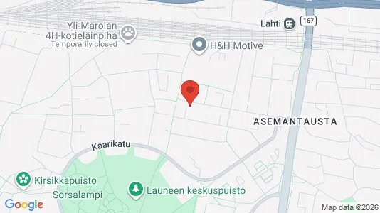 Apartments for rent i Lahti - kort over placeringen