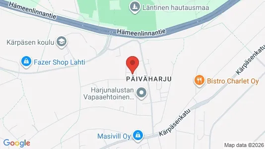 Apartments for rent i Lahti - kort over placeringen
