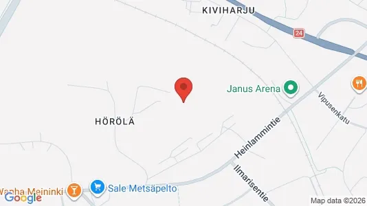 Apartments for rent i Lahti - kort over placeringen