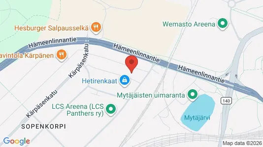 Apartments for rent i Lahti - kort over placeringen