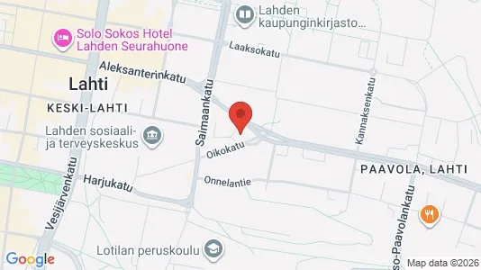 Apartments for rent i Lahti - kort over placeringen