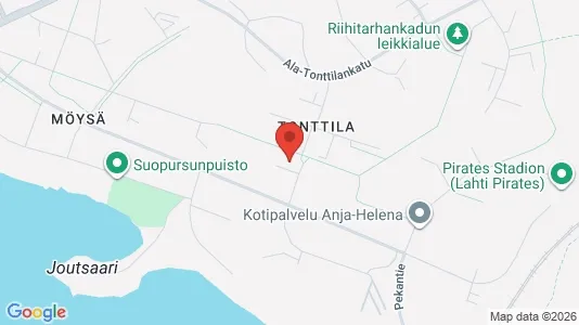 Apartments for rent i Lahti - kort over placeringen