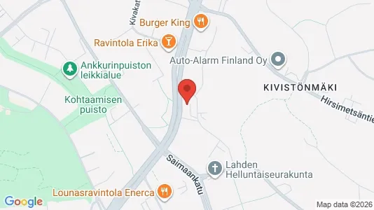 Apartments for rent i Lahti - kort over placeringen