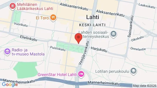 Apartments for rent i Lahti - kort over placeringen