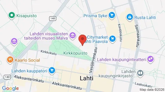 Apartments for rent i Lahti - kort over placeringen