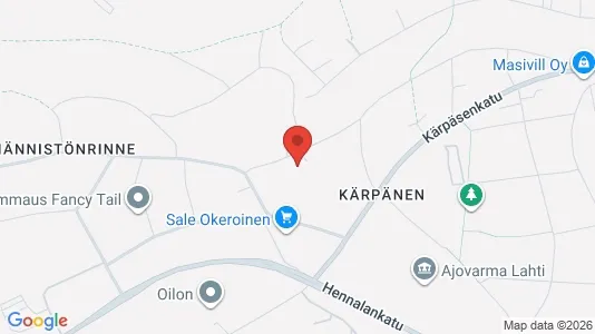 Apartments for rent i Lahti - kort over placeringen