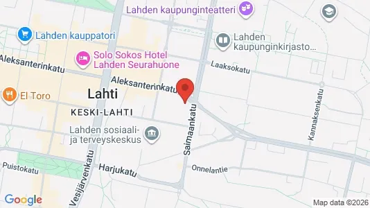 Apartments for rent i Lahti - kort over placeringen