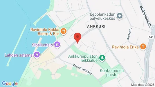 Apartments for rent i Lahti - kort over placeringen