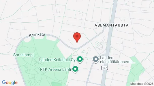 Apartments for rent i Lahti - kort over placeringen
