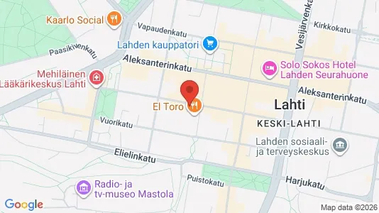 Apartments for rent i Lahti - kort over placeringen