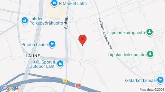 Apartments for rent i Lahti - kort over placeringen