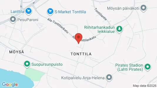 Apartments for rent i Lahti - kort over placeringen