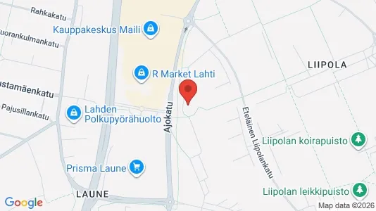 Apartments for rent i Lahti - kort over placeringen