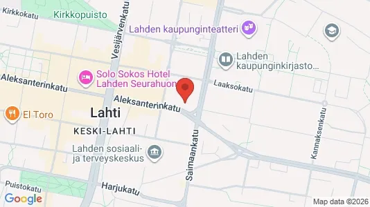Apartments for rent i Lahti - kort over placeringen