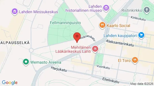 Apartments for rent i Lahti - kort over placeringen