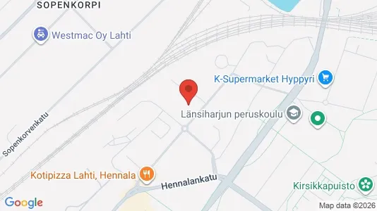 Apartments for rent i Lahti - kort over placeringen
