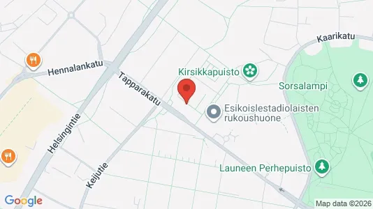Apartments for rent i Lahti - kort over placeringen