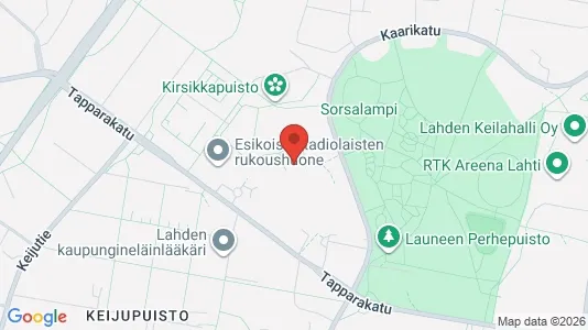 Apartments for rent i Lahti - kort over placeringen
