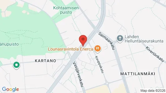 Apartments for rent i Lahti - kort over placeringen