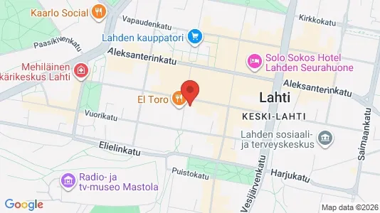 Apartments for rent i Lahti - kort over placeringen