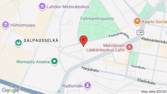 Apartments for rent i Lahti - kort over placeringen