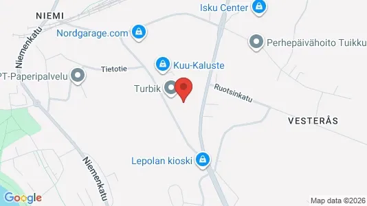 Apartments for rent i Lahti - kort over placeringen