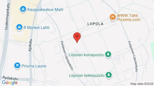 Apartments for rent i Lahti - kort over placeringen