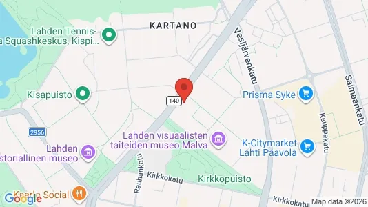 Apartments for rent i Lahti - kort over placeringen