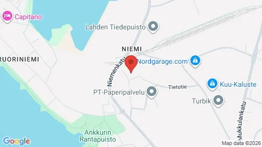 Apartments for rent i Lahti - kort over placeringen