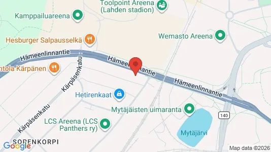 Apartments for rent i Lahti - kort over placeringen