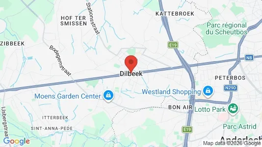 Apartments for rent i Dilbeek - kort over placeringen