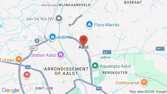 Apartments for rent i Aalst - kort over placeringen
