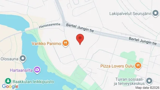 Apartments for rent i Oulu - kort over placeringen
