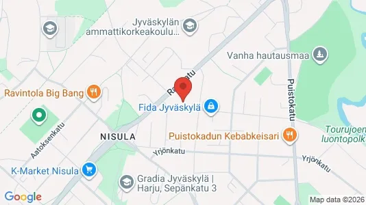 Apartments for rent i Jyväskylä - kort over placeringen