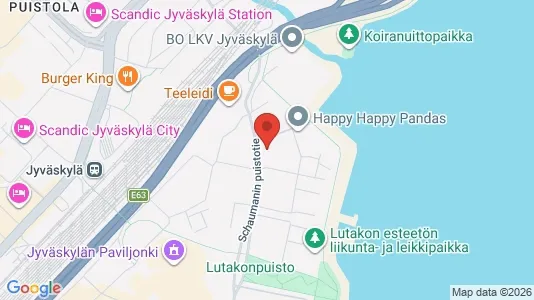 Apartments for rent i Jyväskylä - kort over placeringen