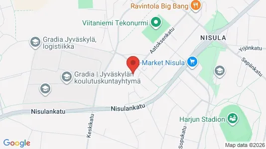 Apartments for rent i Jyväskylä - kort over placeringen