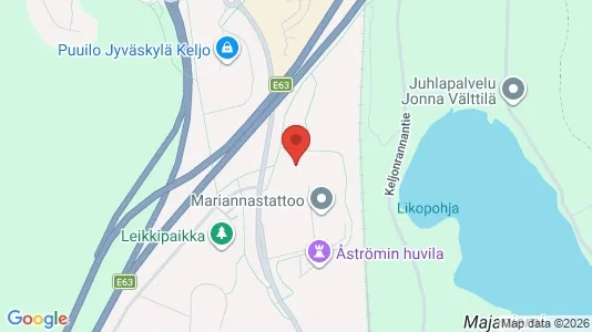 Apartments for rent i Jyväskylä - kort over placeringen