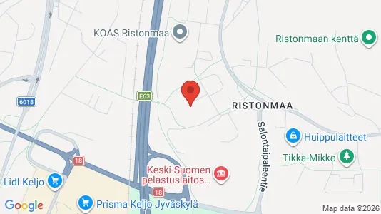 Apartments for rent i Jyväskylä - kort over placeringen